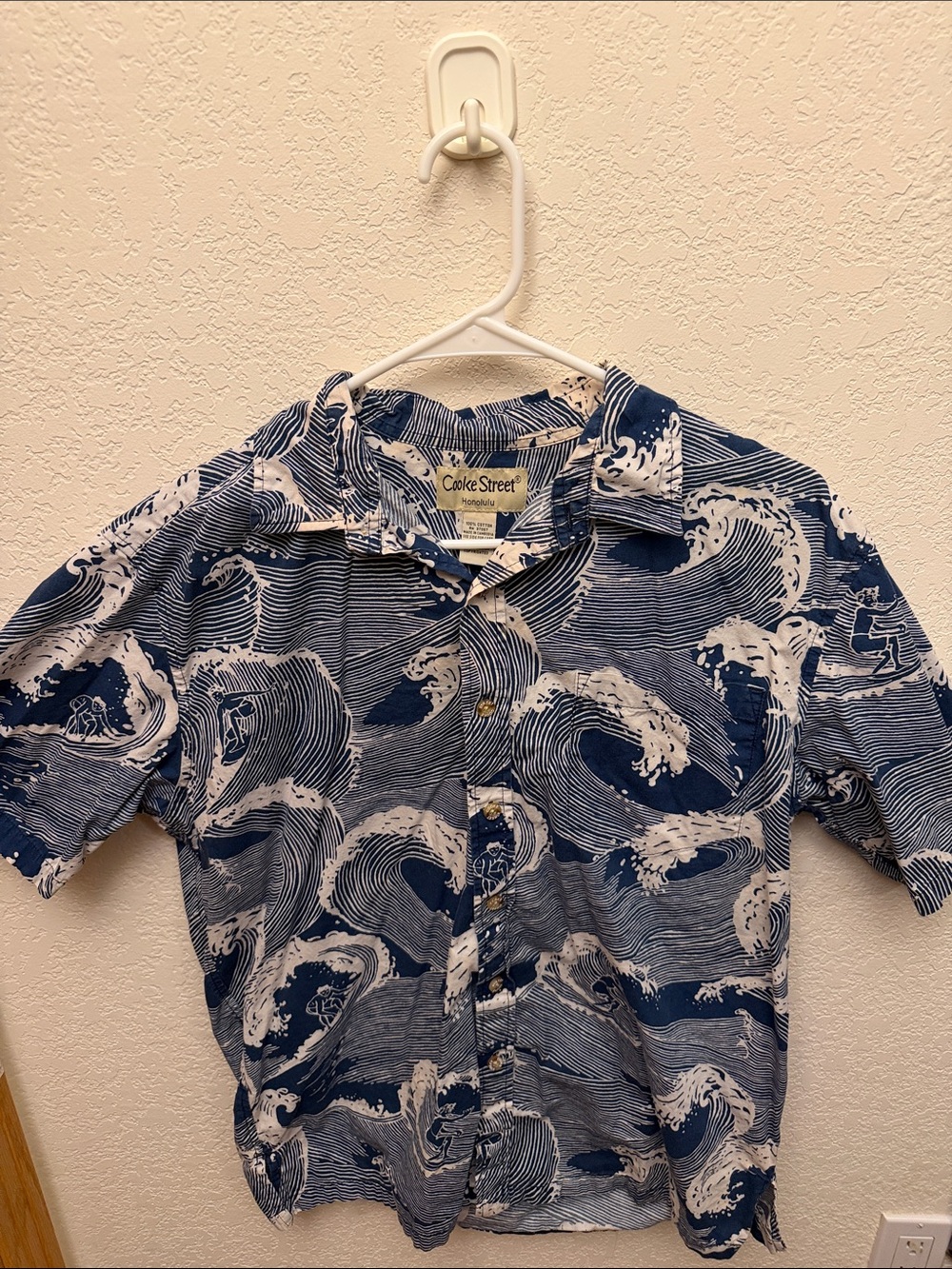 Cooke Street Wave Pattern Hawaiian Shirt